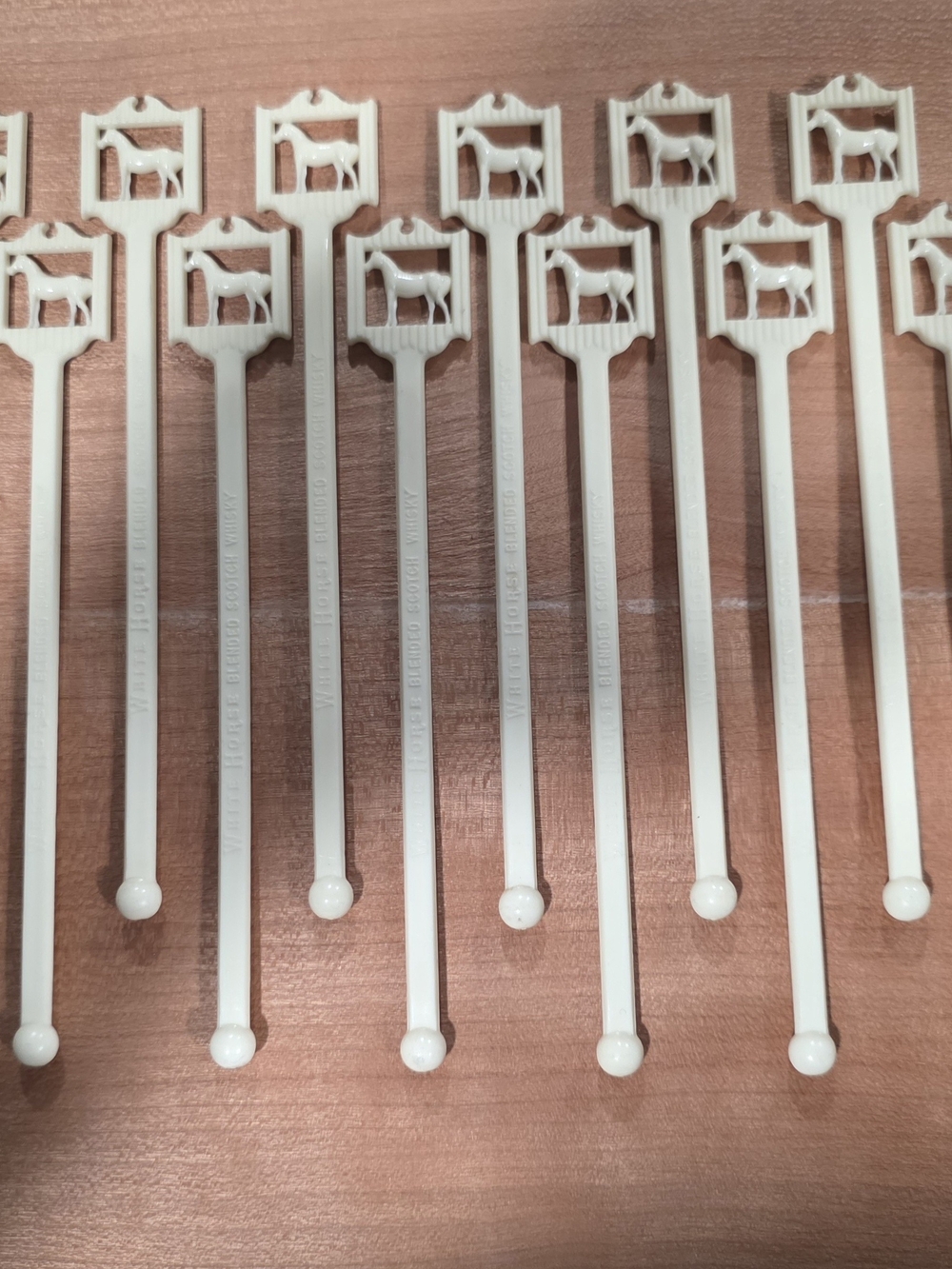 Group Of White Horse Blended Scotch Whiskey Drink Stirrers